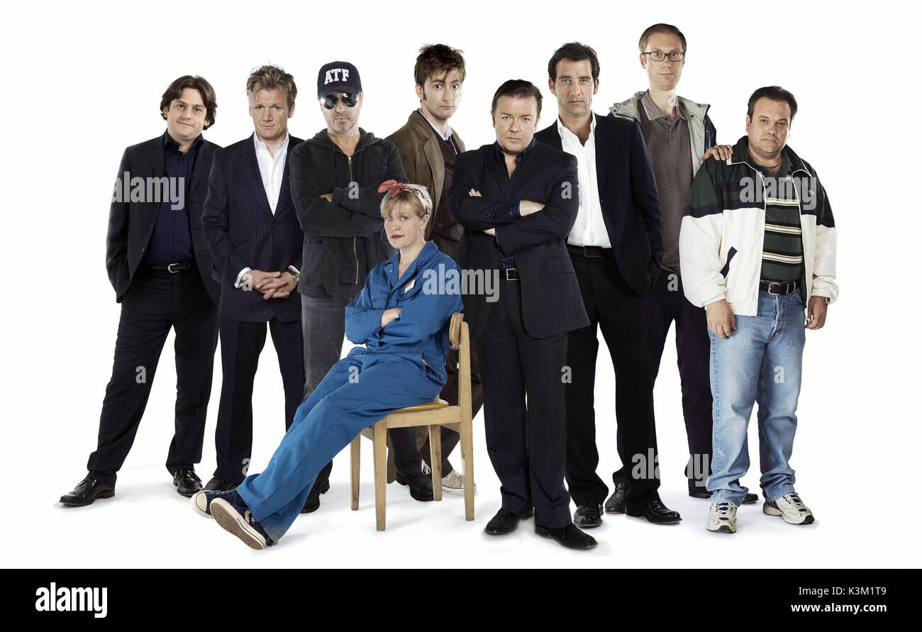 EXTRAS THE EXTRA SPECIAL SERIES FINALE Series ,3 / Ep ,0/ Extras Christmas Special TX Date: December 27, 2007 SHAUN PYE, GORDON RAMSAY, GEORGE MICHAEL, DAVID TENNANT, RICKY GERVAIS, CLIVE OWEN, STEPHEN MERCHANT, SHAUN WILLIAMSON, ASHLEY JENSEN [seated]       Date: 2007 Stock Photo