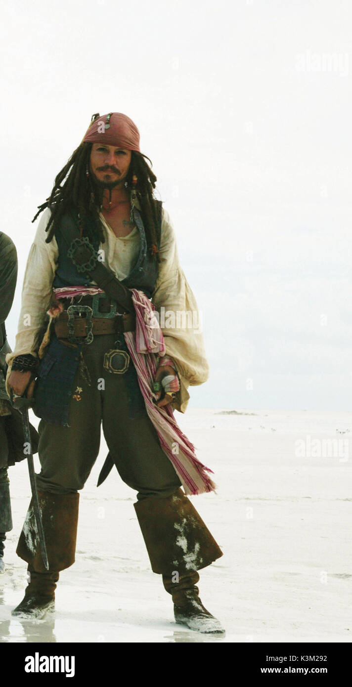 PIRATES OF THE CARIBBEAN: DEAD MAN'S CHEST [US 2006]  JOHNNY DEPP is Captain Jack Sparrow             Date: 2006 Stock Photo
