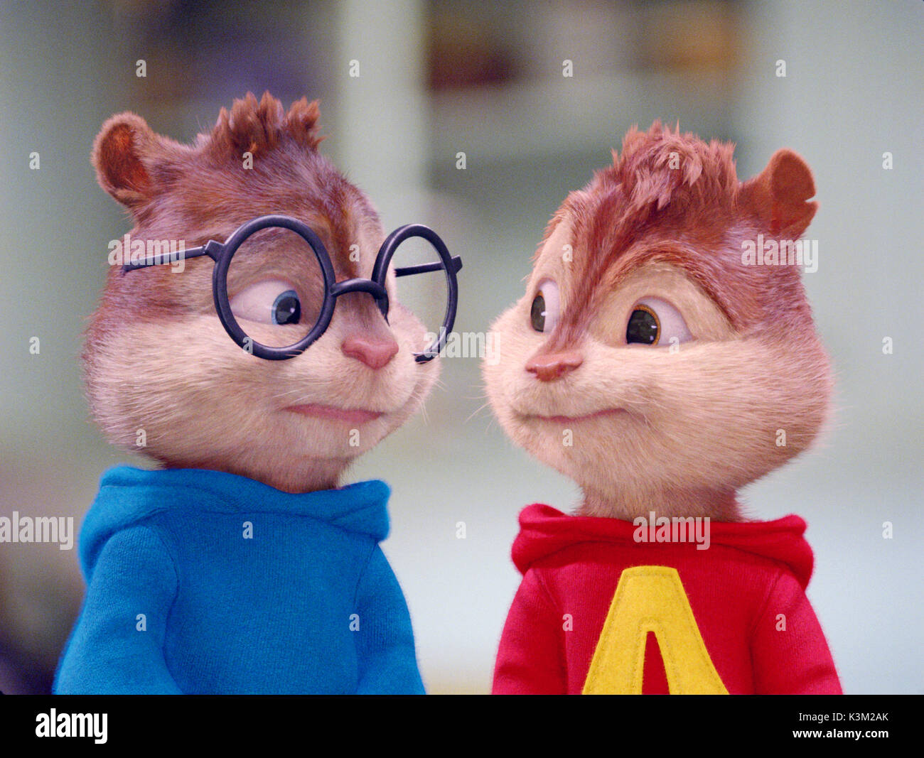 ALVIN AND THE CHIPMUNKS: THE SQUEAKUEL aka ALVIN AND THE CHIPMUNKS 2 MATTHEW GRAY GUBLER voices Simon, JUSTIN LONG voices Alvin       Date: 2009 Stock Photo