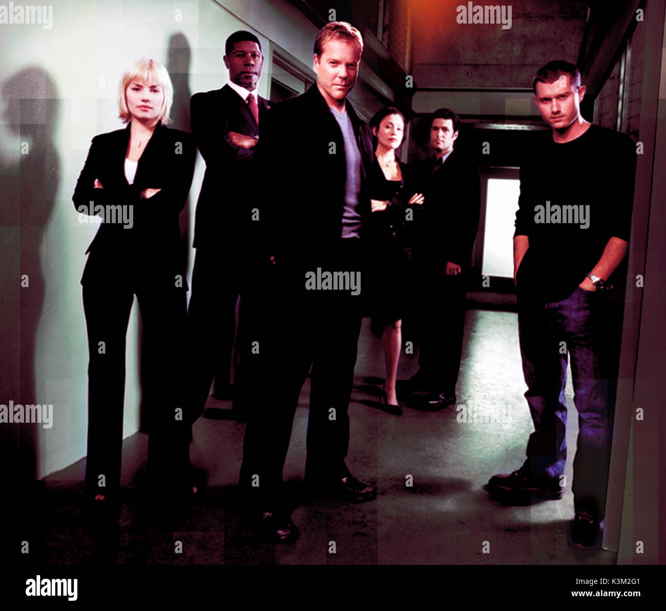 24 Series,3 [?], DENNIS HAYSBERT as President PalmerKEIFER SUTHERLAND as Jack Bauer       Date: 2001 Stock Photo