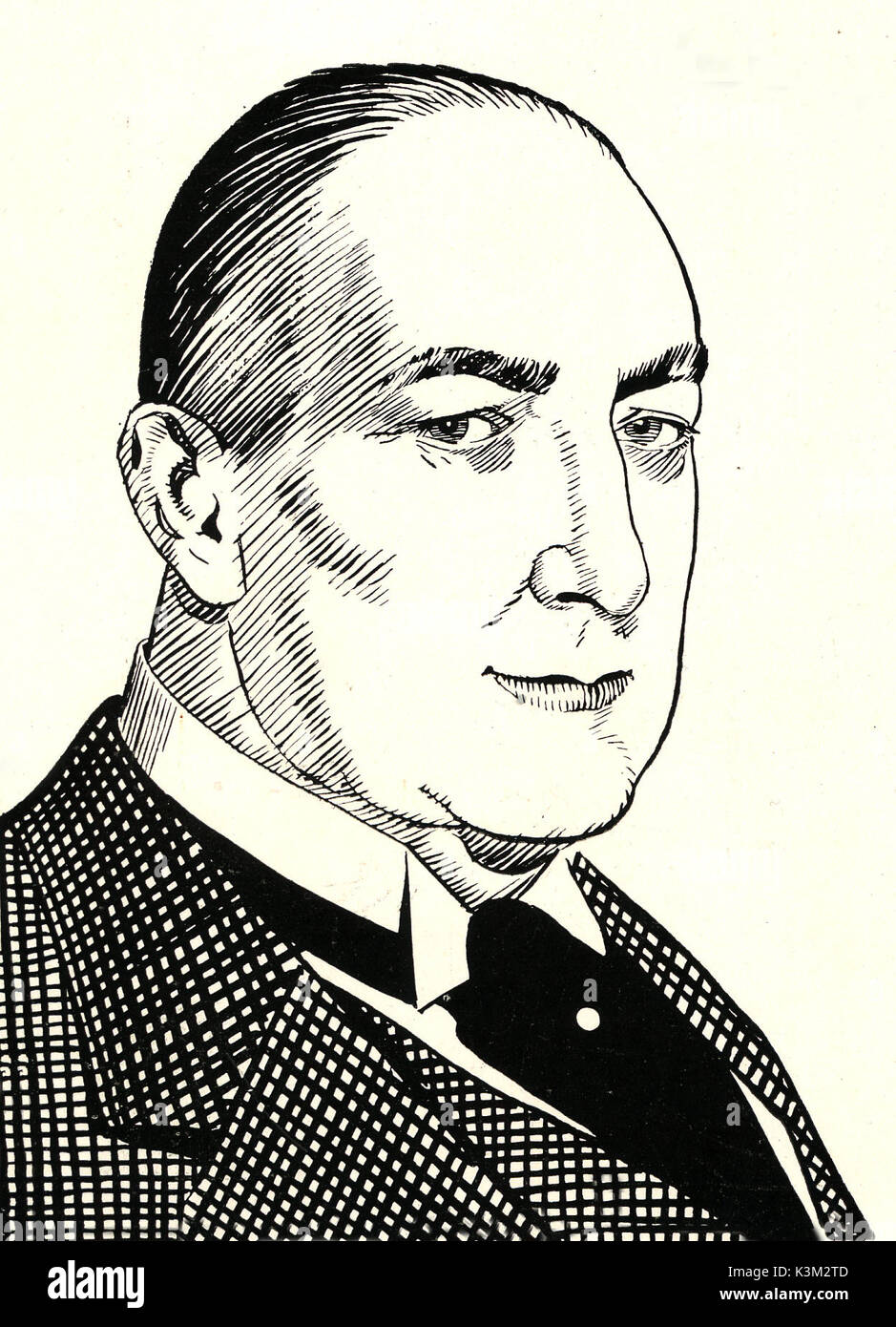 EDGAR WALLACE Crime writer, novelist, screenwriter EDGAR WALLACE     Date: 1932 Stock Photo