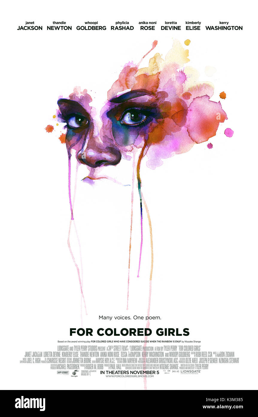 FOR COLORED GIRLS      Date: 2010 Stock Photo