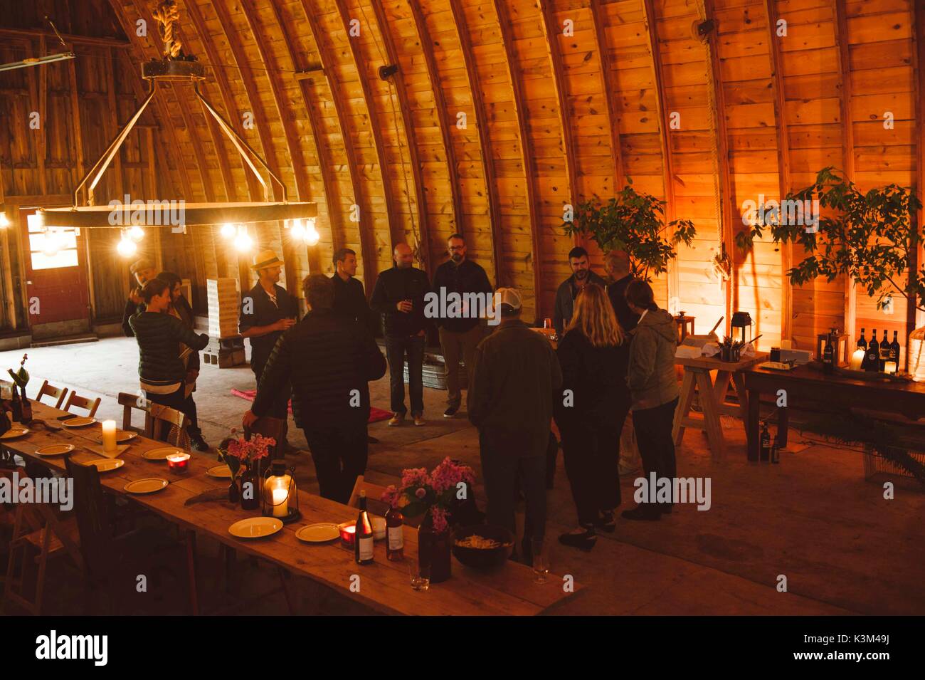 Inside A Barn Party Stock Photo 157179726 Alamy