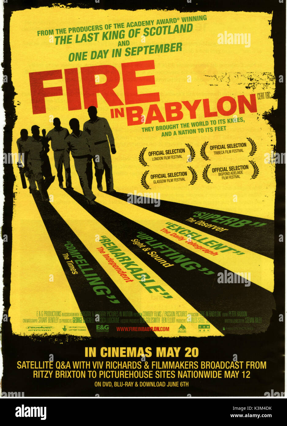 FIRE IN BABYLON      Date: 2010 Stock Photo