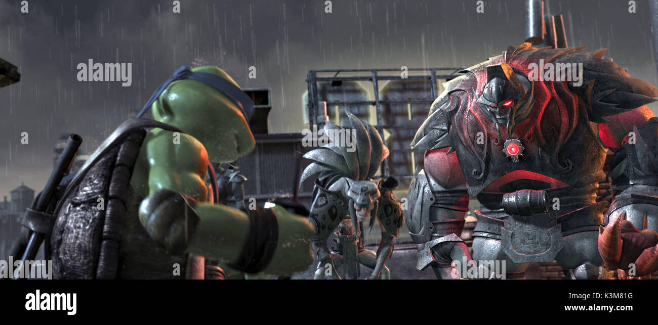 TMNT Leonardo, Gato and Mono TMNT Date: 2007 Stock Photo - Alamy