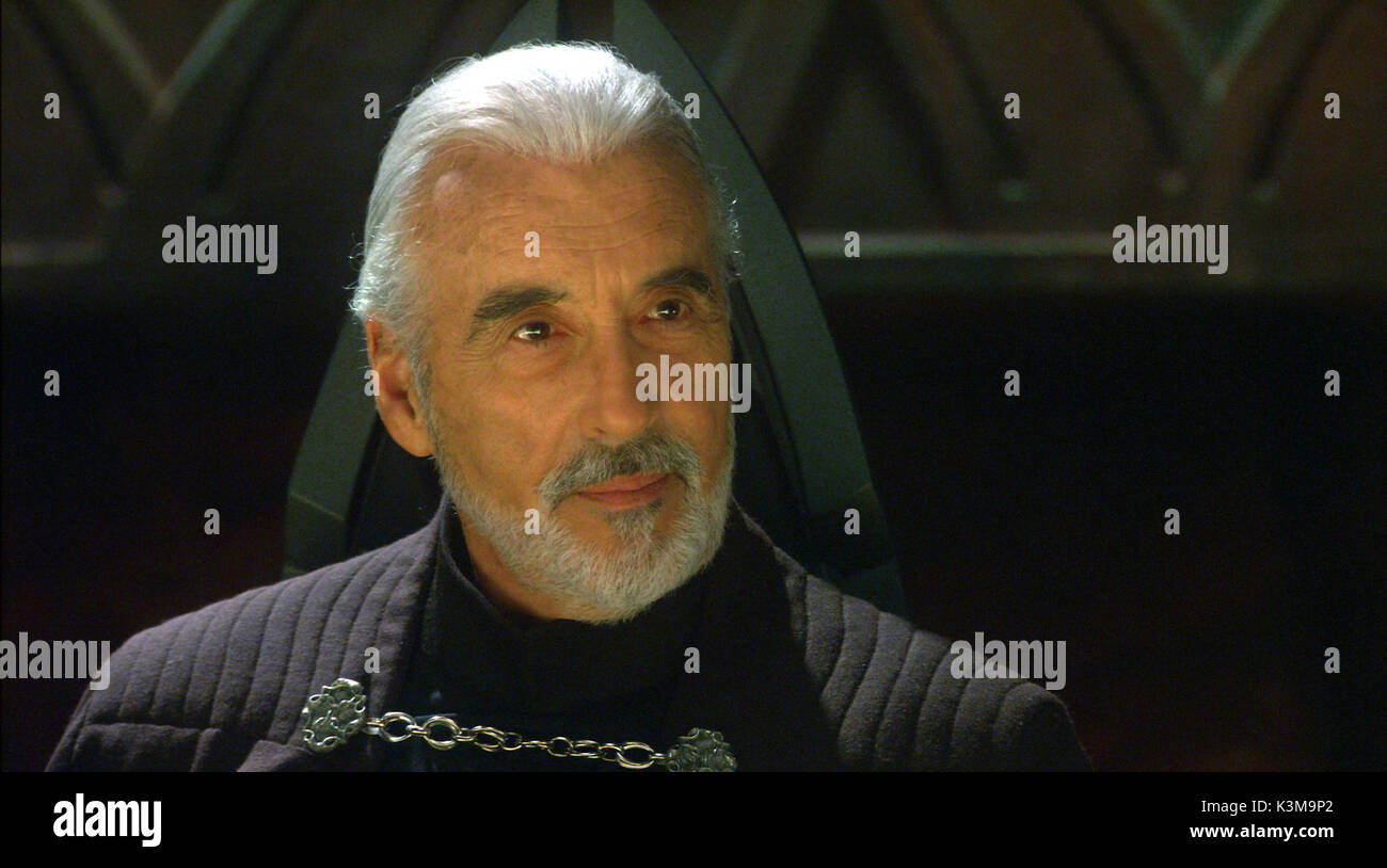 STAR WARS: EPISODE II - ATTACK OF THE CLONES CHRISTOPHER LEE STAR WARS: EPISODE II - ATTACK OF THE CLONES CHRISTOPHER LEE      Date: 2002 Stock Photo