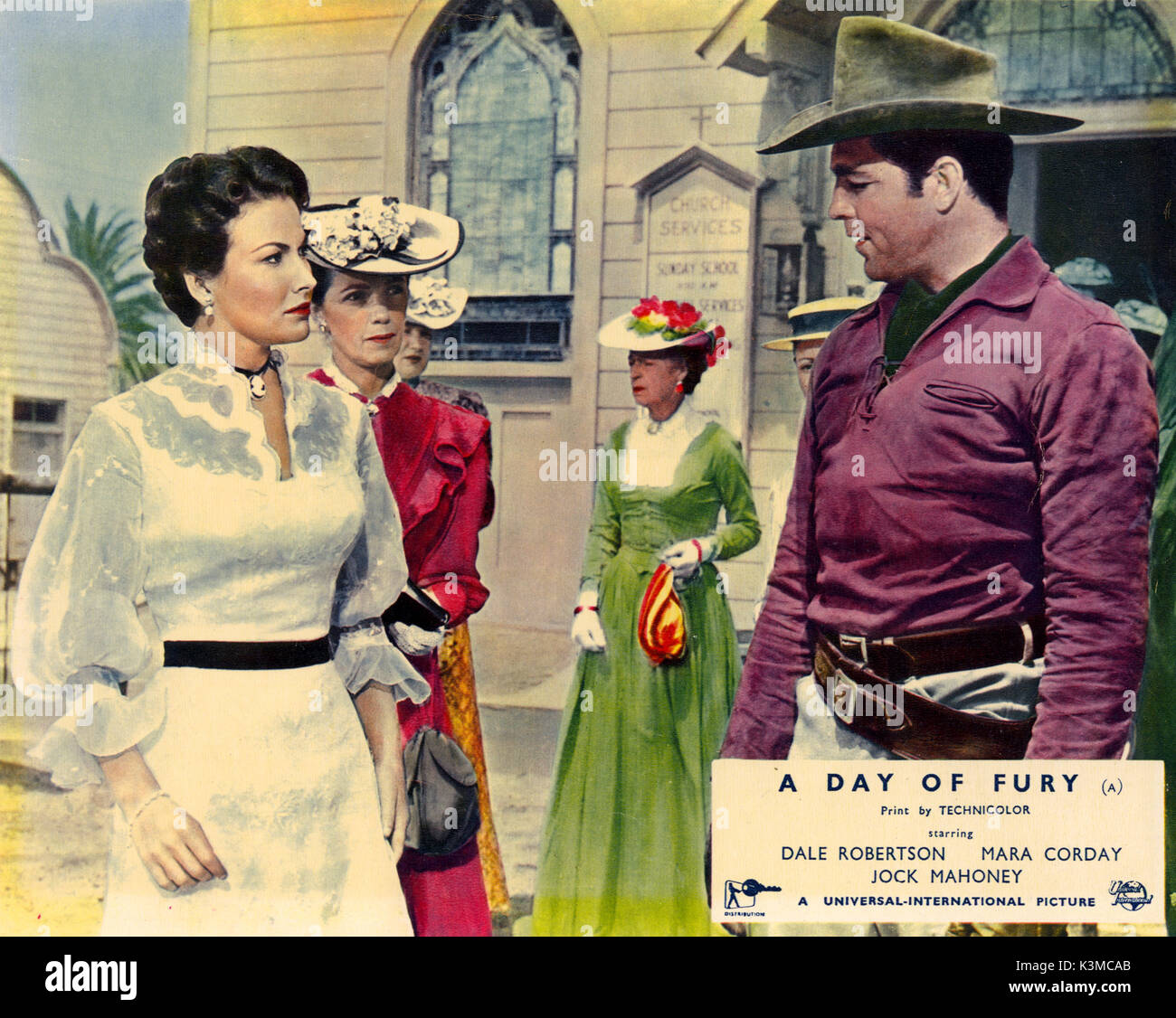 A DAY OF FURY [US 1956] MARA CORDAY, DALE ROBERTSON     Date: 1956 Stock Photo
