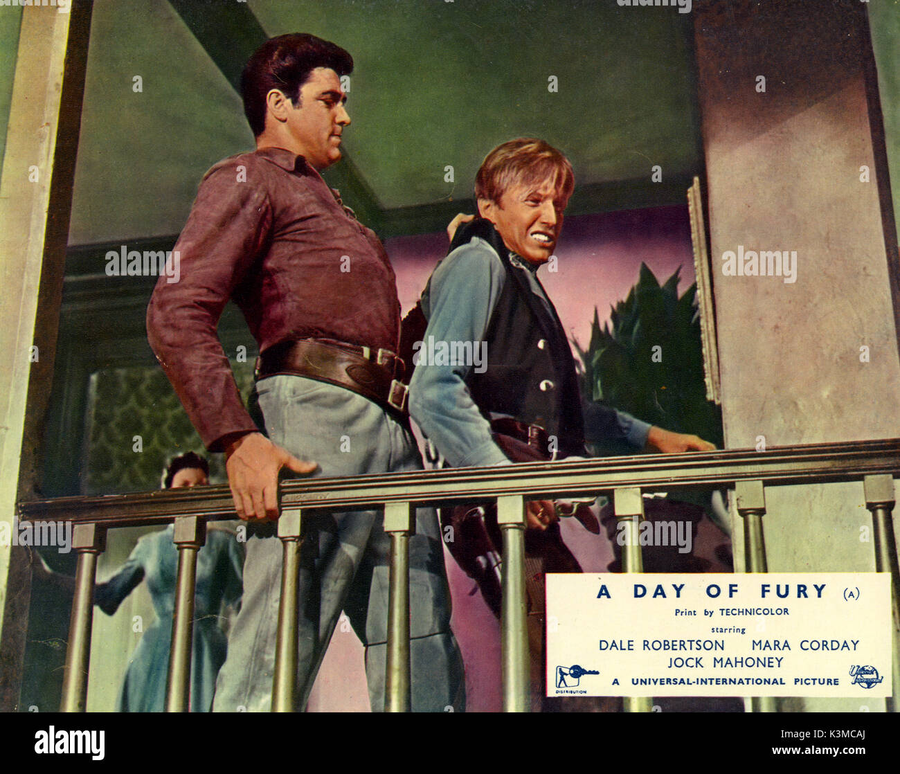A DAY OF FURY [US 1956] DALE ROBERTSON, JAN MERLIN     Date: 1956 Stock Photo