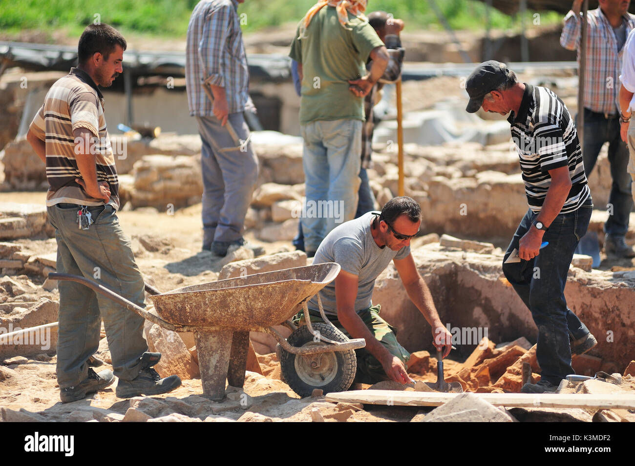 Ephesus,Turkey - Jun 30,2015:Archaeological site in Ephesus,Archaeologists are digging Heritage. Stock Photo