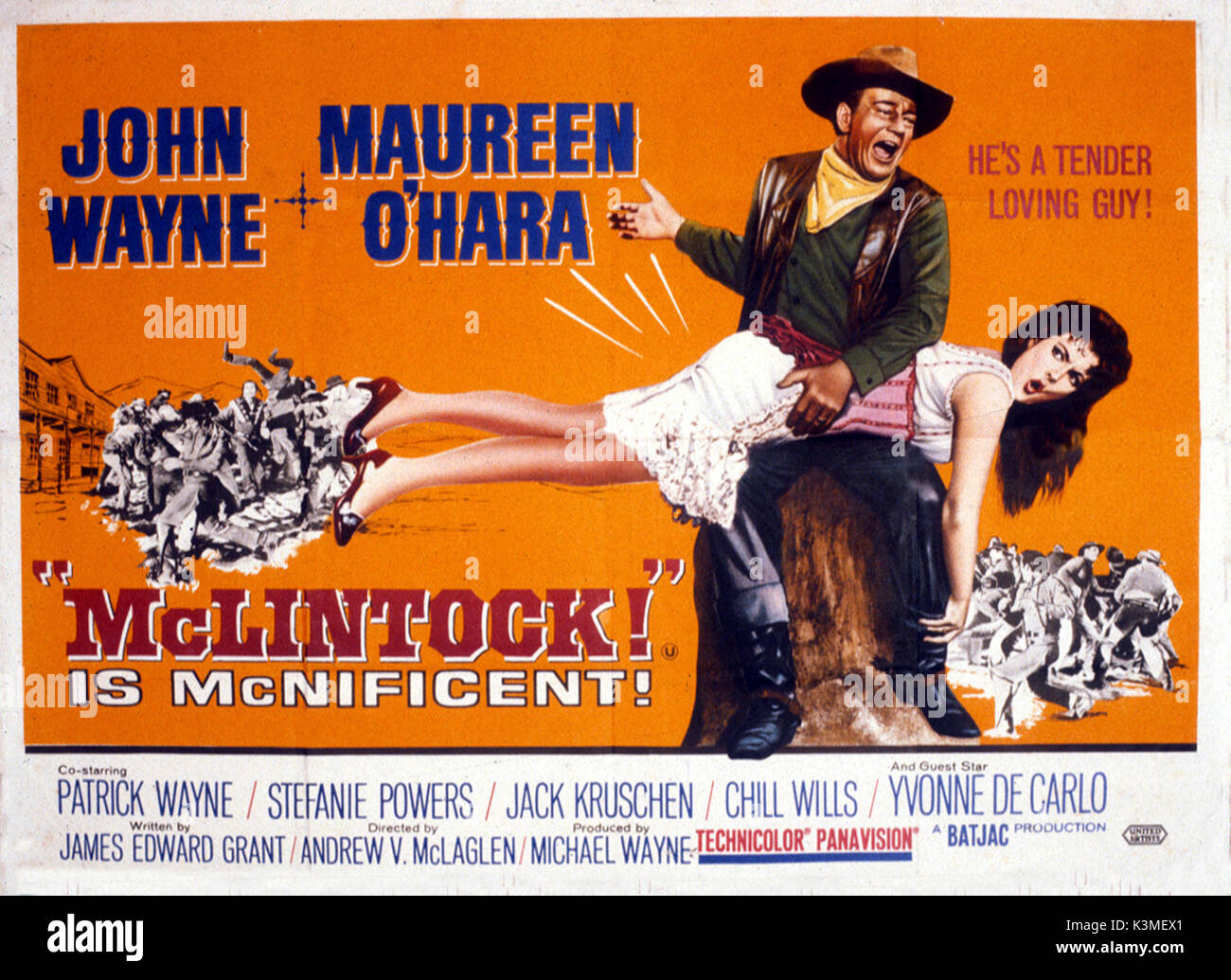 MCLINTOCK! [US 1963] JOHN WAYNE, MAUREEN O'HARA Date: 1963 Stock Photo ...