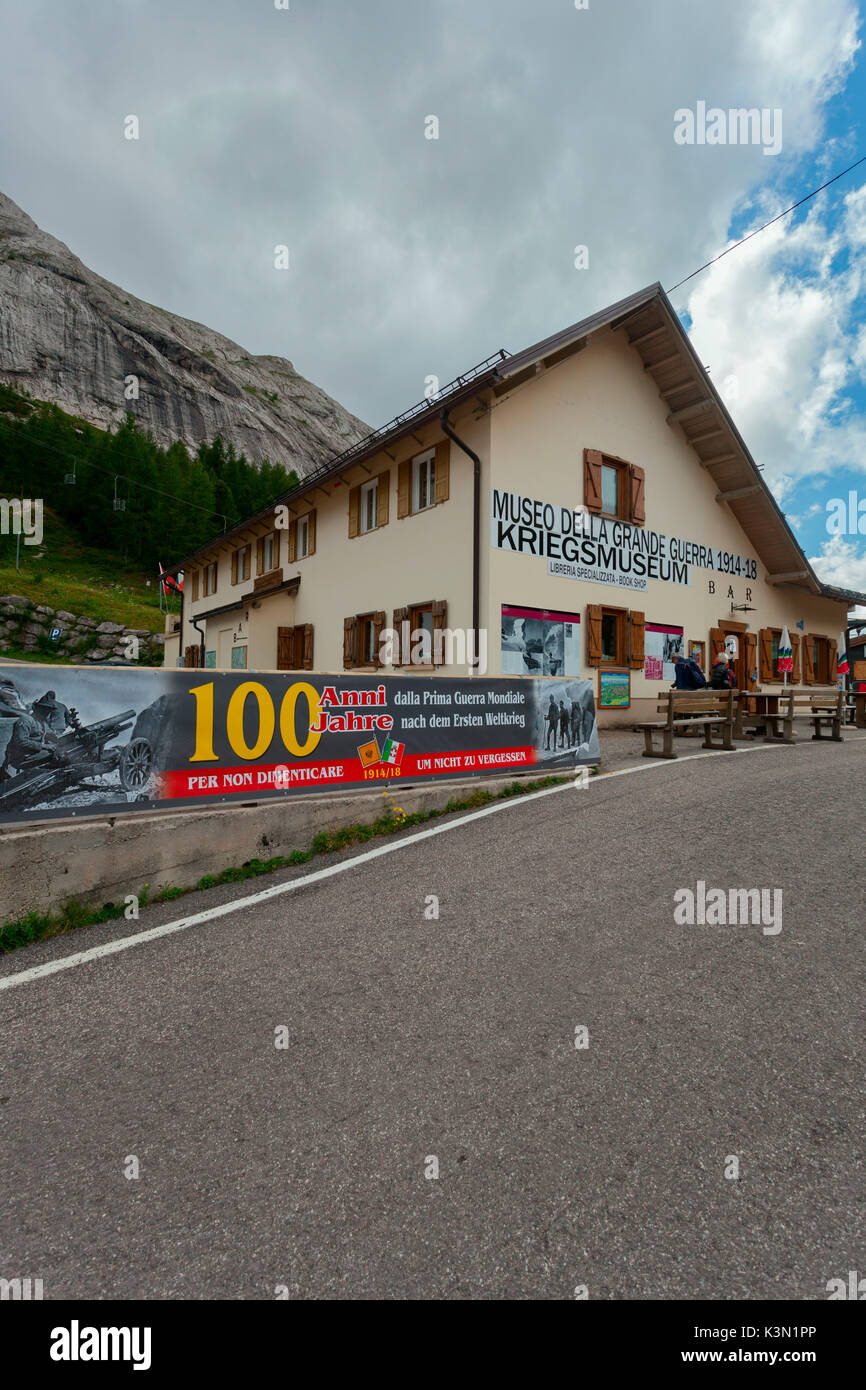 The First World War Museum, Fedaia, Marmolada, Dolomites Stock Photo