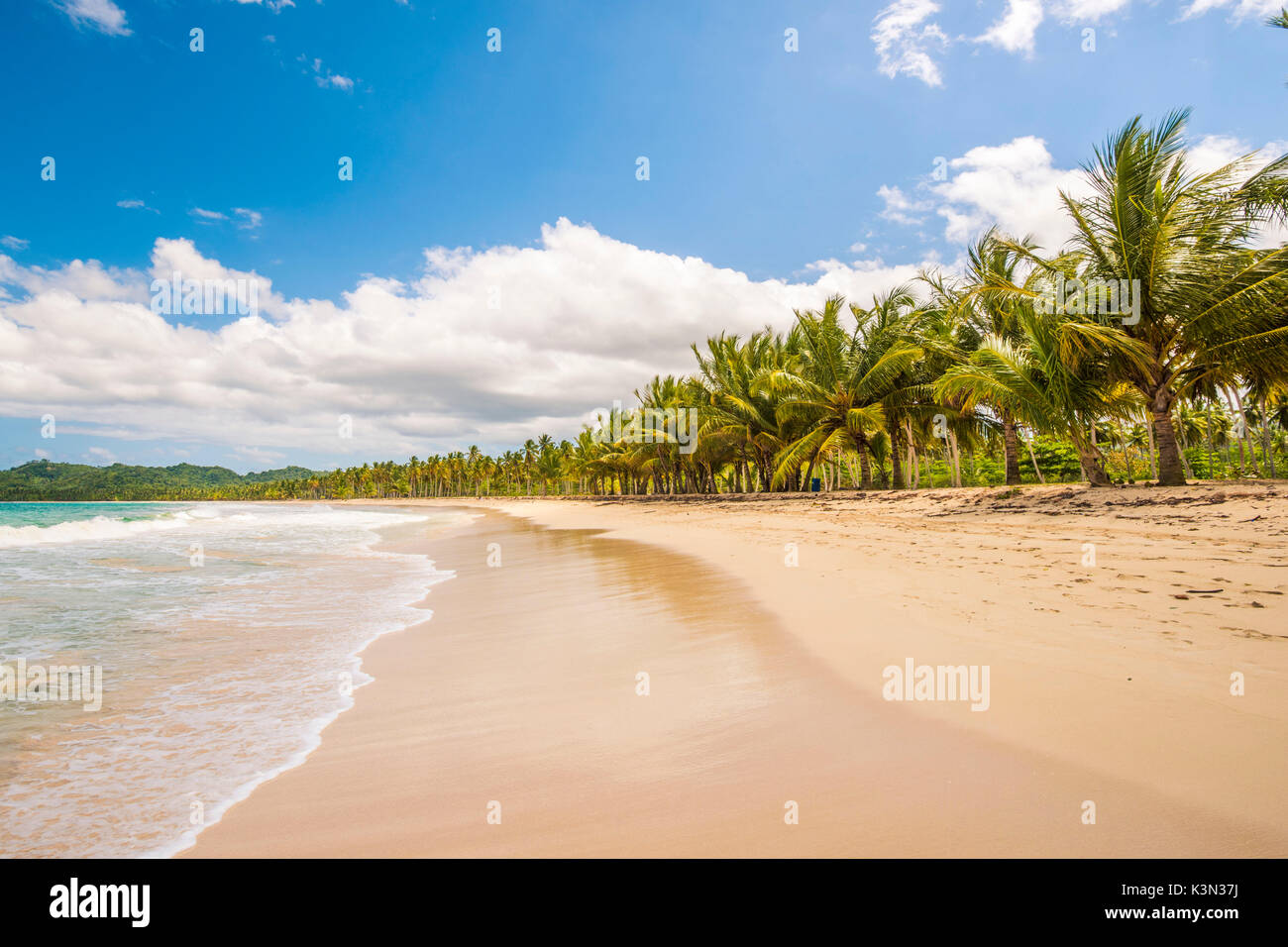 Playa Rincon, Samana Peninsula, Dominican Republic. Stock Photo