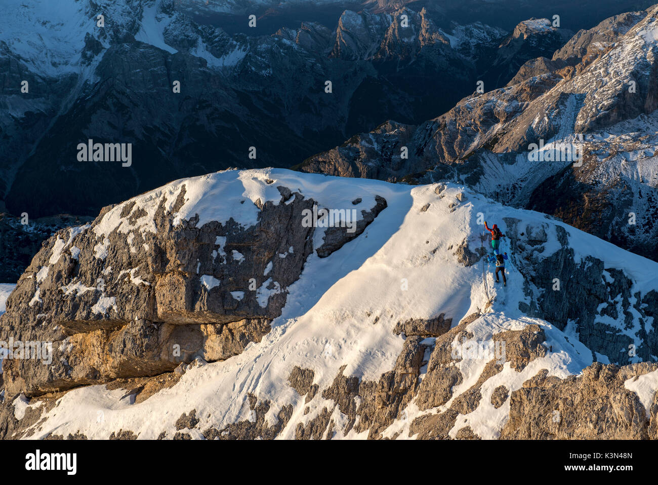 Picco's Ridge Path Picco di Vallandro, Prato Piazza, Dolomites, South Tyrol, Italy ...