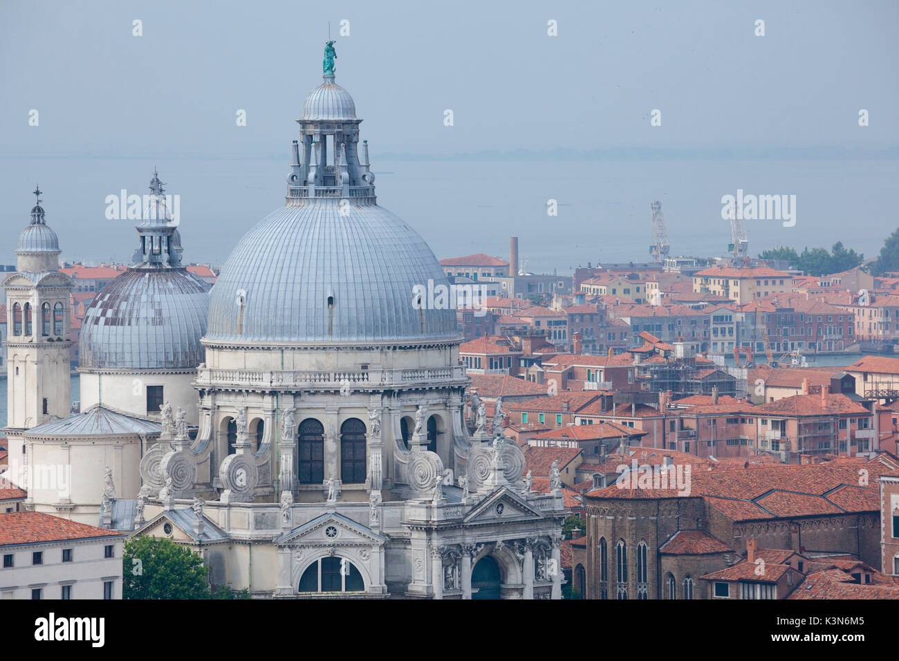 Europe, Italy, Veneto, Venice. Basilica Di Santa Maria della Salute Stock Photo