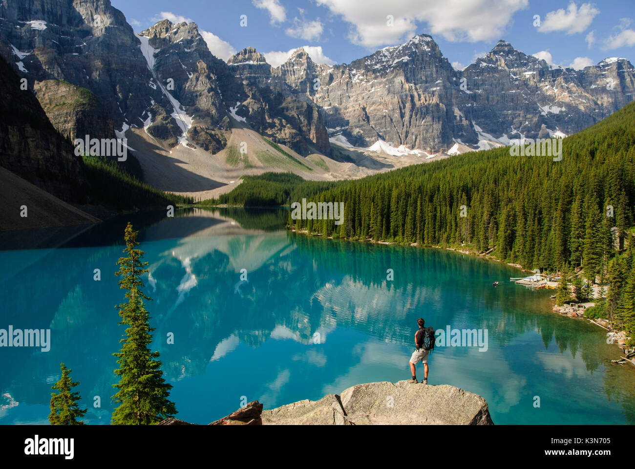 Moraine Lake, Banff Park, Canada Stock Photo