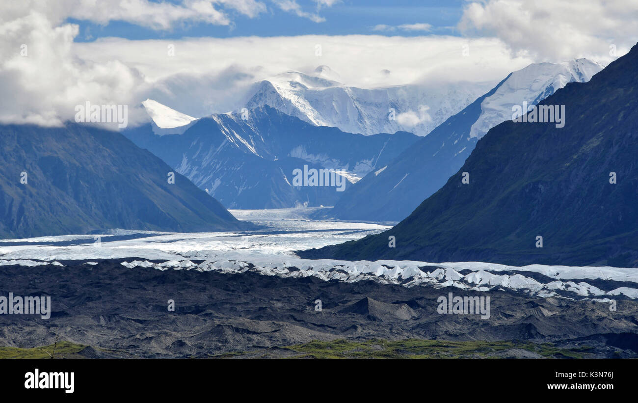 Huge Matanusca glacier, Alaska,USA Stock Photo