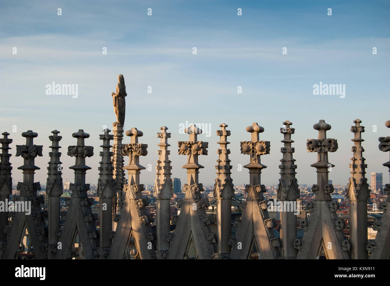 Details from the Duomo's roof (Milan, Lombardy, Italy) Stock Photo