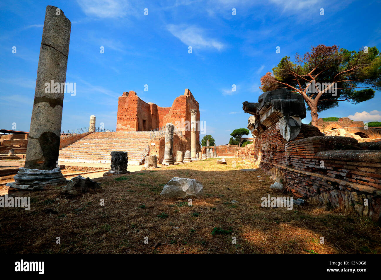 Archaeological area of Ostia Antica, Roma district, Lazio Italy Stock Photo