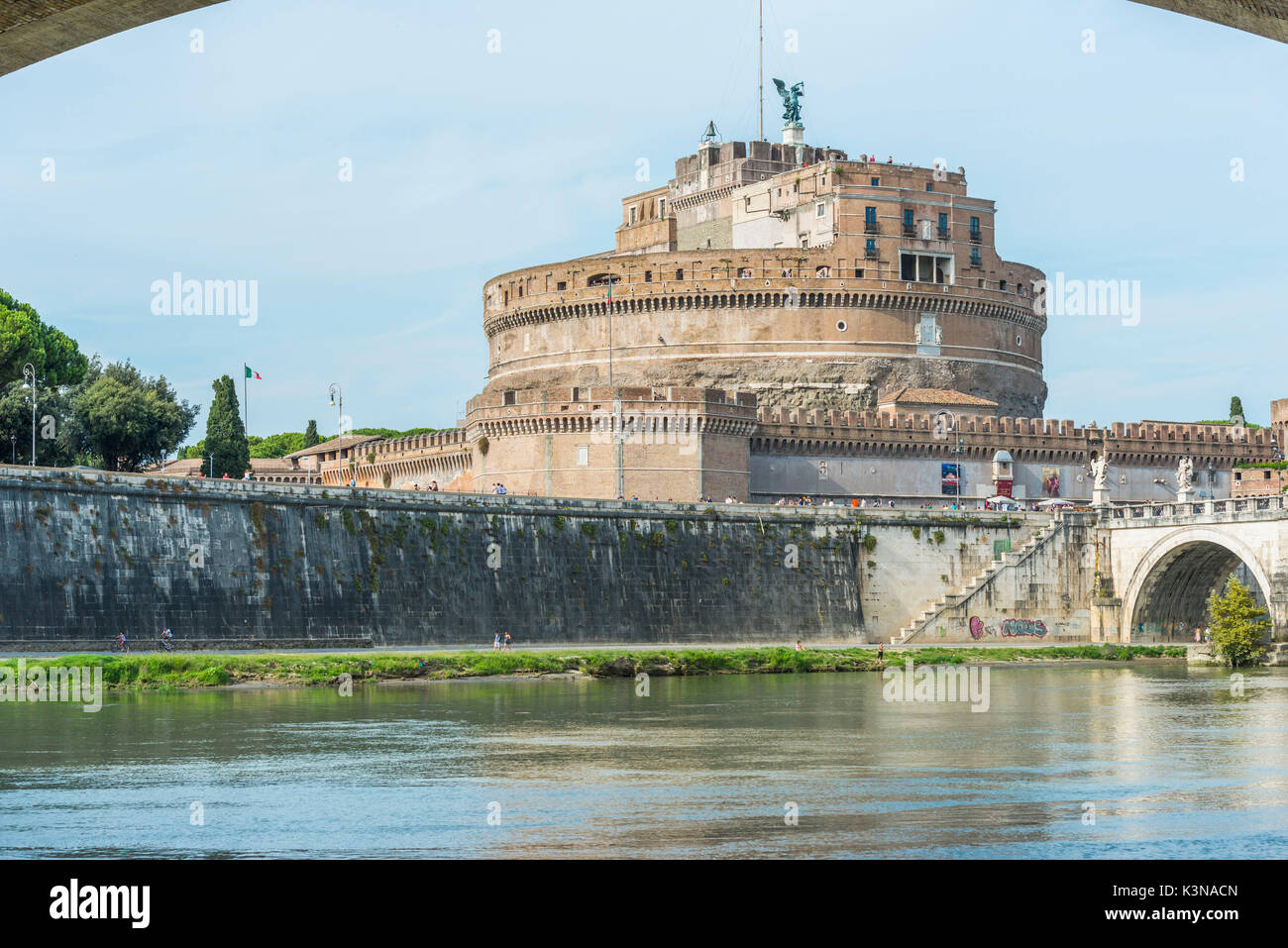 Castel Sant'Angelo, also known as Mausoleum of Hadrian or Castle of the Holy Angel, Rome, Lazio district, Italy Stock Photo