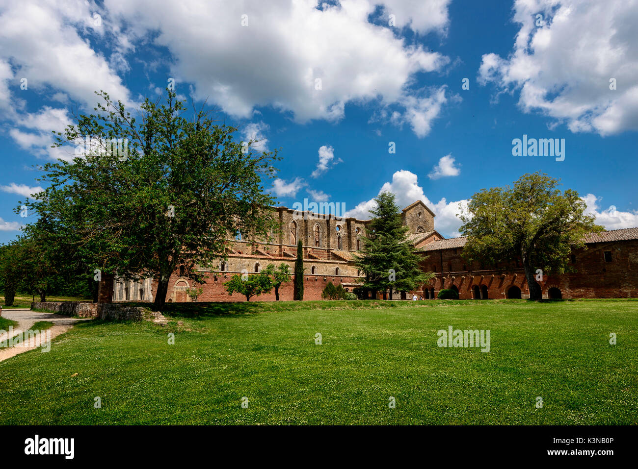 Abbey of San Galgano. Chiusdino. Italy. Tuscany. Siena district. Stock Photo