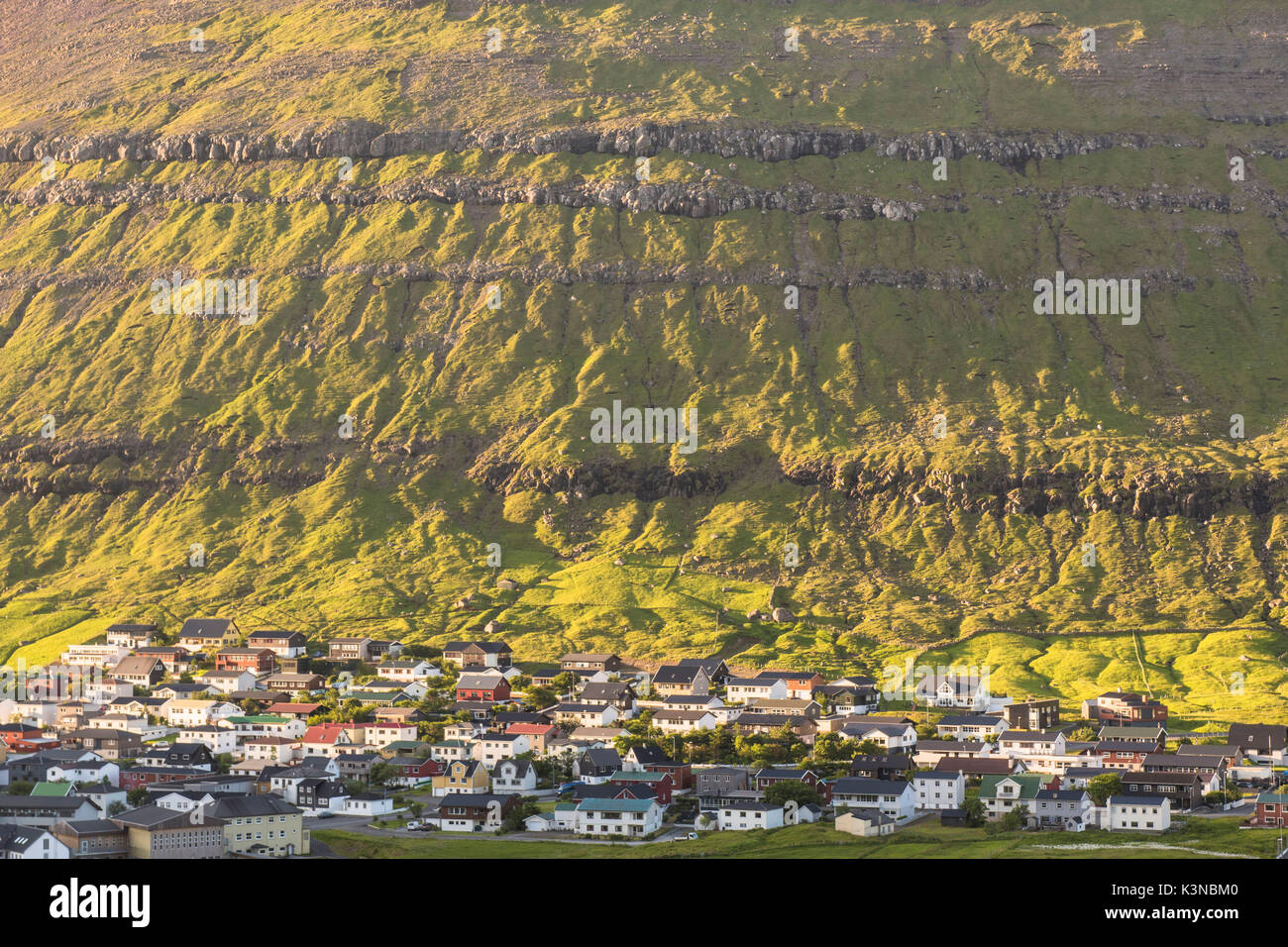 Klaksvik, Bordoy island, Faroe Islands, Denmark. Stock Photo