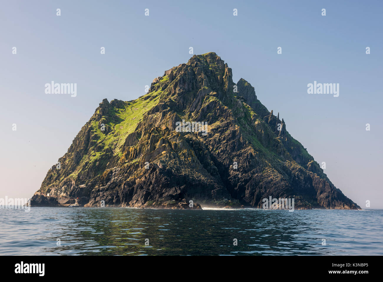 Skellig Michael (Great Skellig), Skellig islands, County Kerry, Munster province, Ireland, Europe. Stock Photo