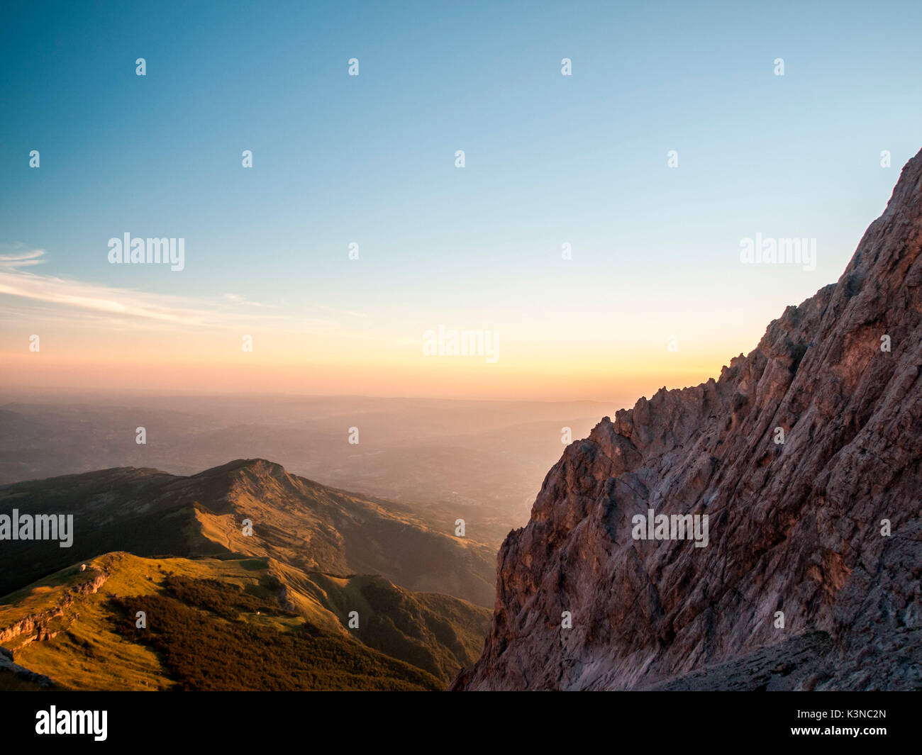 Europe, Italy, Abruzzo. Gran Sasso and Monti della Laga National Park Stock Photo