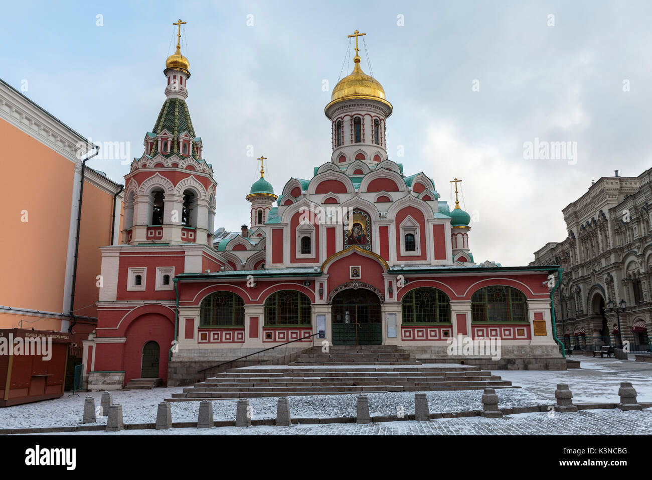 Russia, Moscow, Red Square, Kazan Cathedral Stock Photo