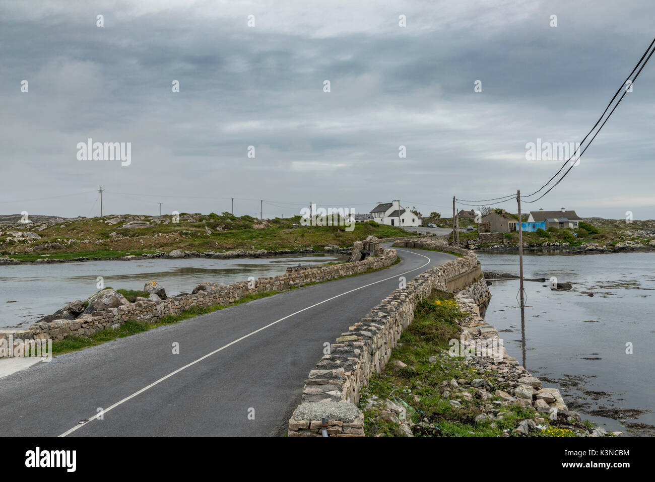 Irish road and cottage near golam head hires stock photography and images Alamy