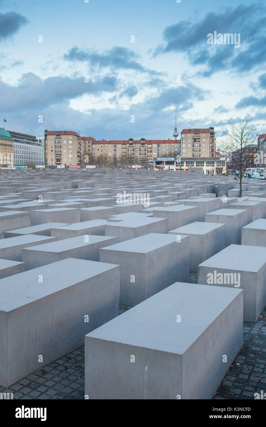 The Holocaust memorial monument. Mitte district - Berlin - Germany Stock Photo