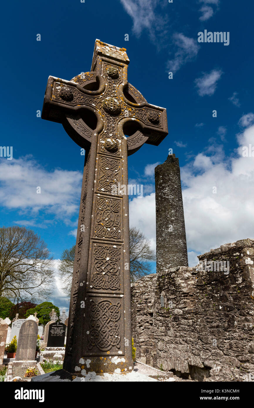 Europe, Ireland, Louth County. Monasterboice Stock Photo