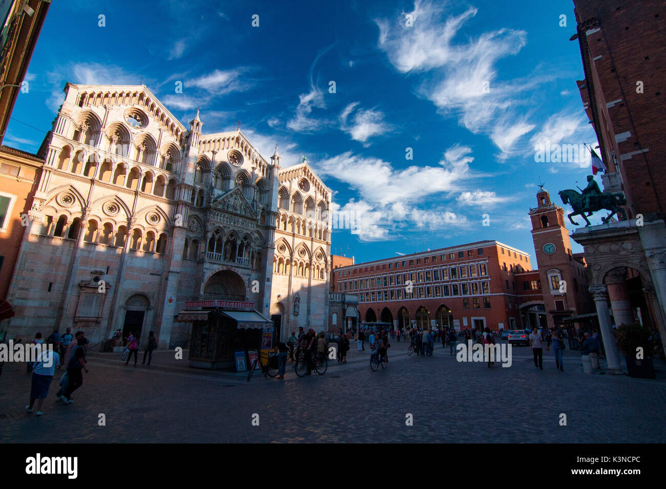 Saint-George the martyr's minster, in the middle of Ferrara, Emilia Romagna Stock Photo