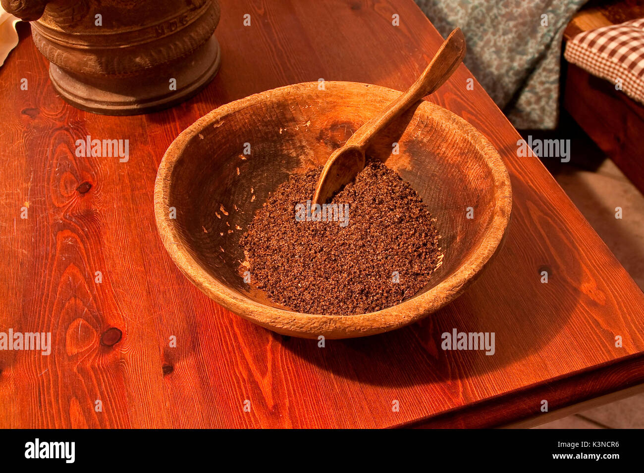 The pesteda spice, Valtellina typical dishes. Lombardy - Italy Stock Photo