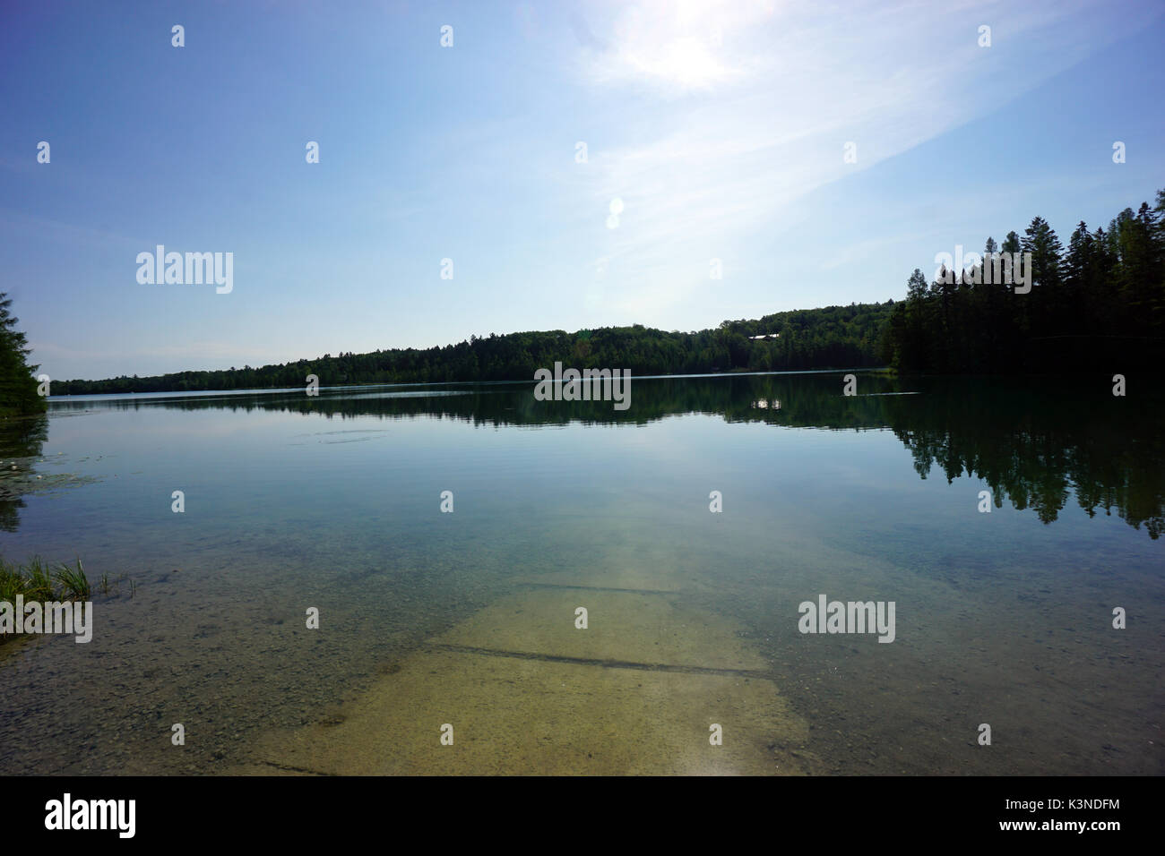 Picturesque McCormick Lake Stock Photo Alamy