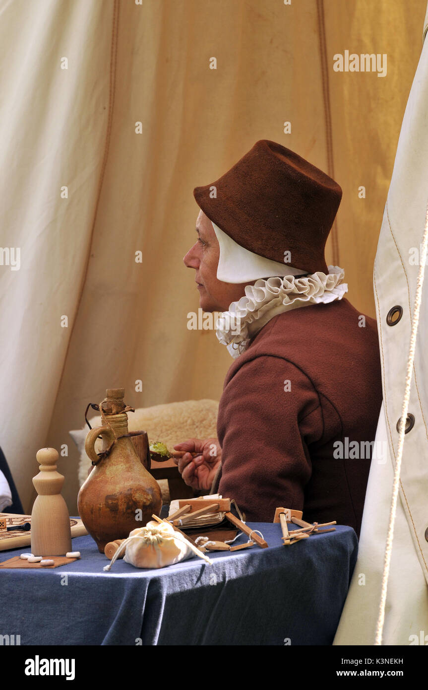 actors dancers dressed in period costumes of the 15th and 16th century
