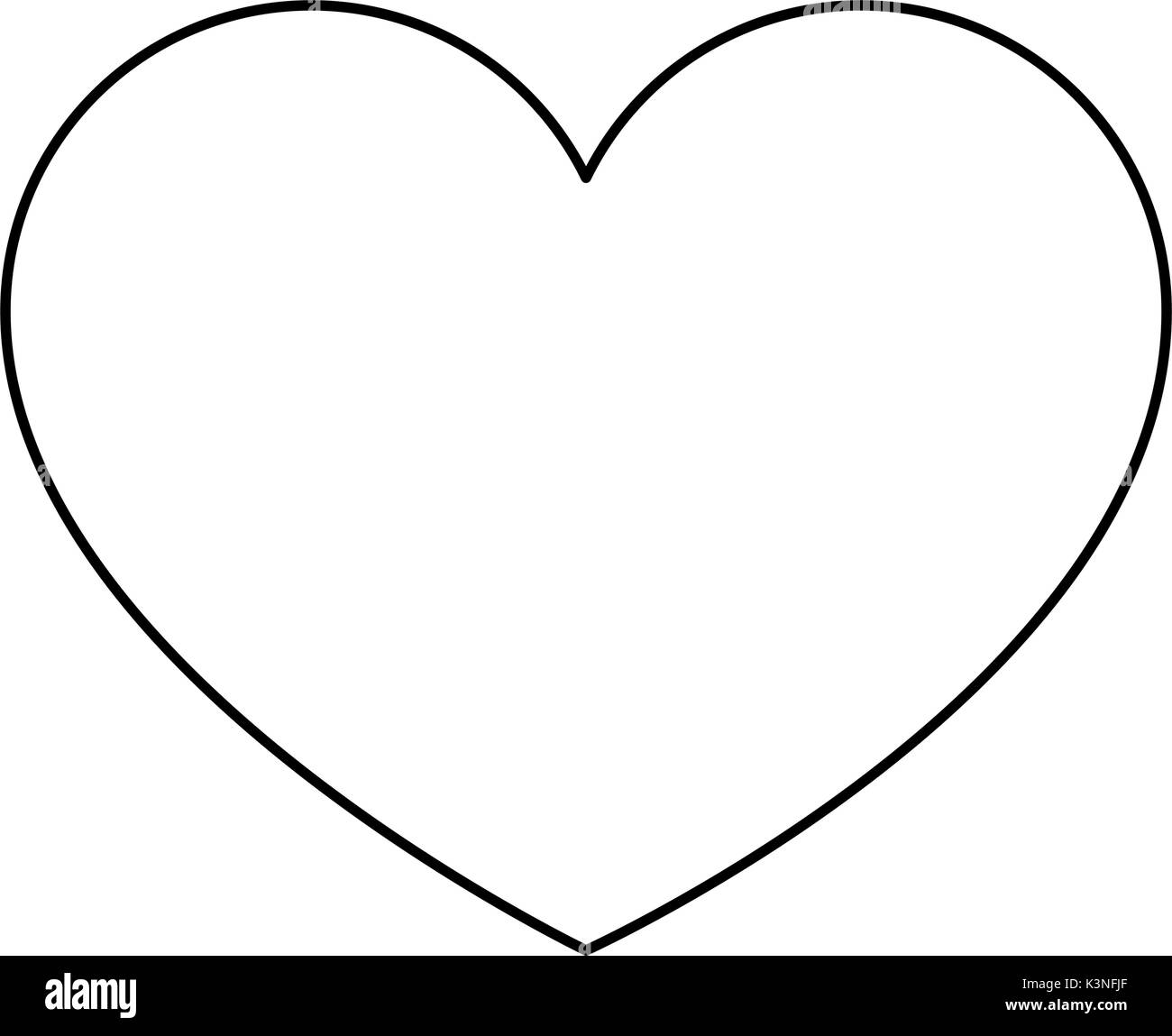 heart icon over white background vector illustration Stock Vector Image ...