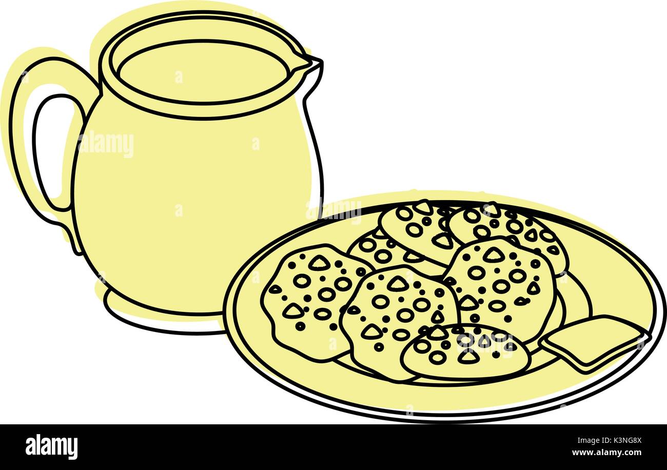 Plate Of Cookies Drawing