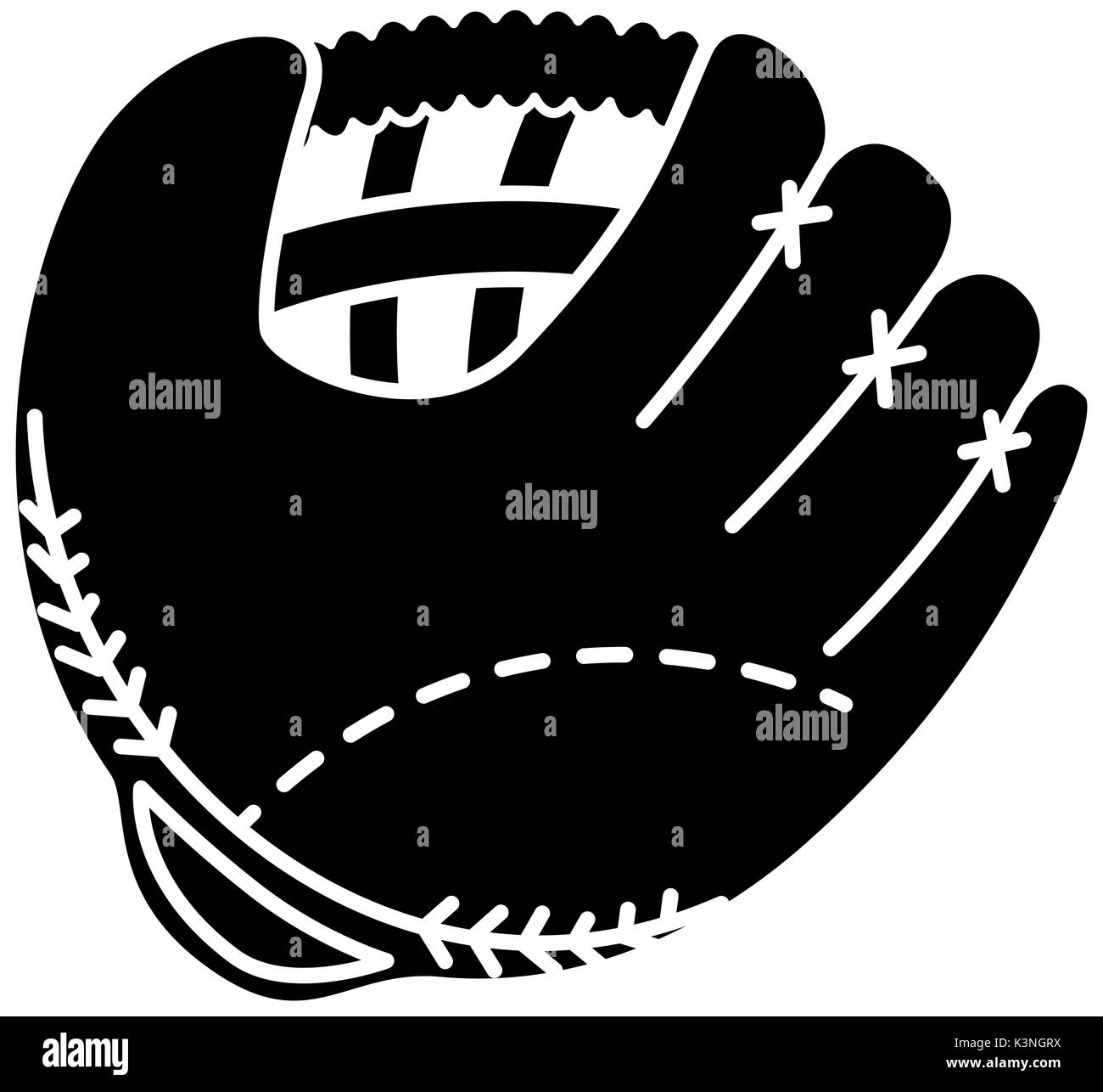 baseball glove isolated icon vector illustration design Stock Vector