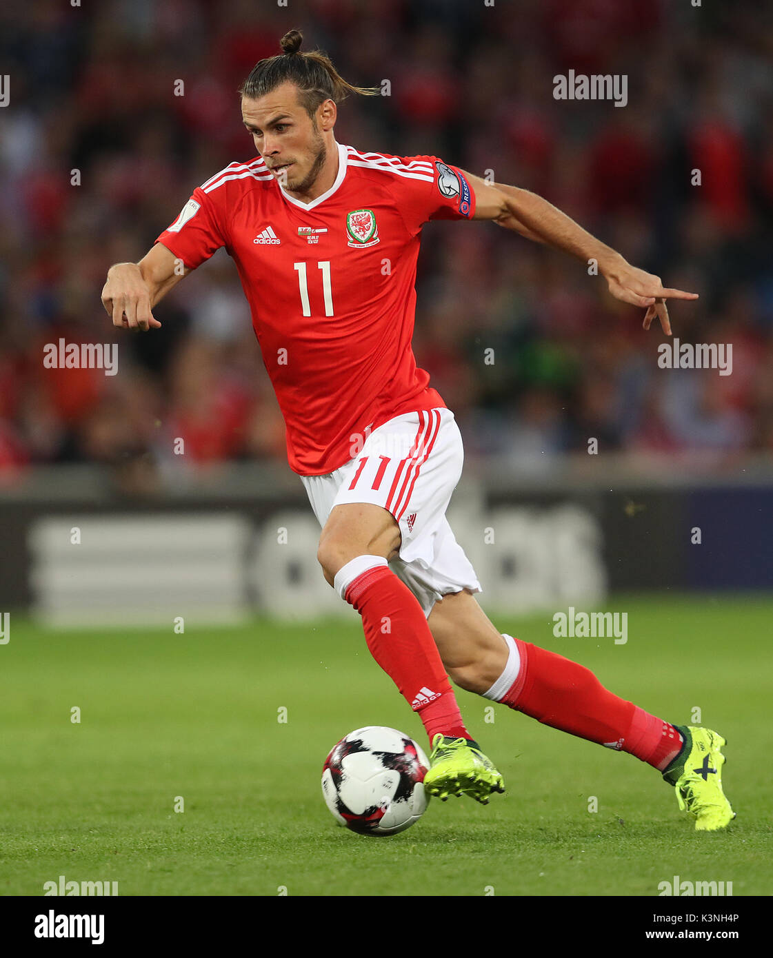 Wales Gareth Bale During The 2018 Fifa World Cup Qualifying Group Wales Gareth Bale During The 2018 Fifa World Cup Qualifying Group D Match At Cardiff City Stadium Press Association Photo