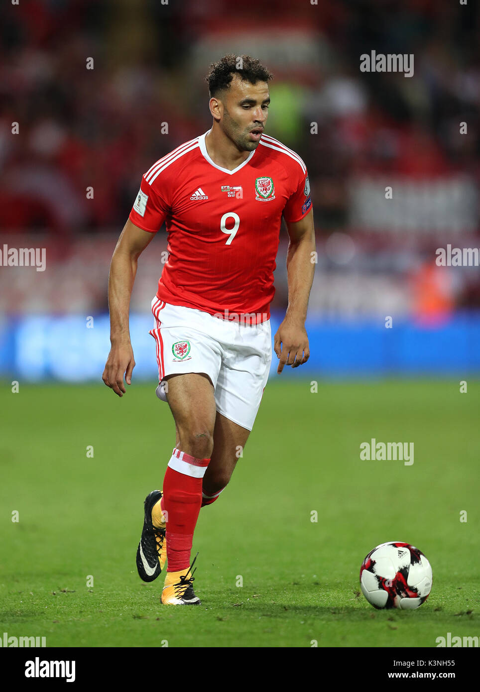 Wales Hal Robson Kanu During The 2018 Fifa World Cup Qualifying Wales Hal Robson Kanu During The 2018 Fifa World Cup Qualifying Group D Match At Cardiff City Stadium Press Association Photo