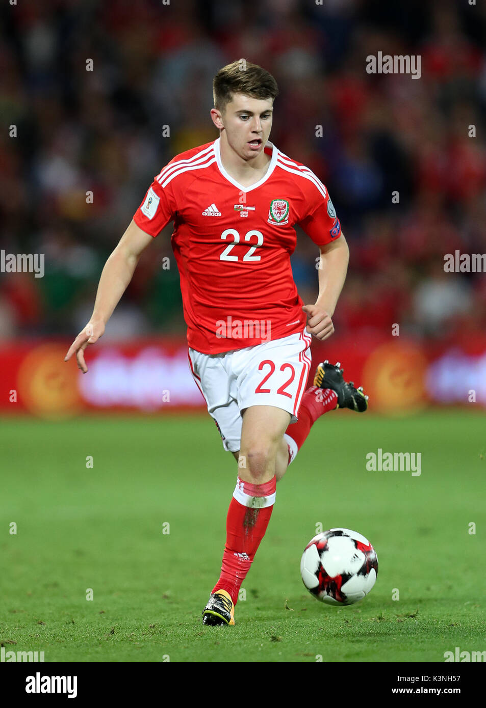 Wales Ben Woodburn During The 2018 Fifa World Cup Qualifying Group Wales Ben Woodburn During The 2018 Fifa World Cup Qualifying Group D Match At Cardiff City Stadium Press Association Photo