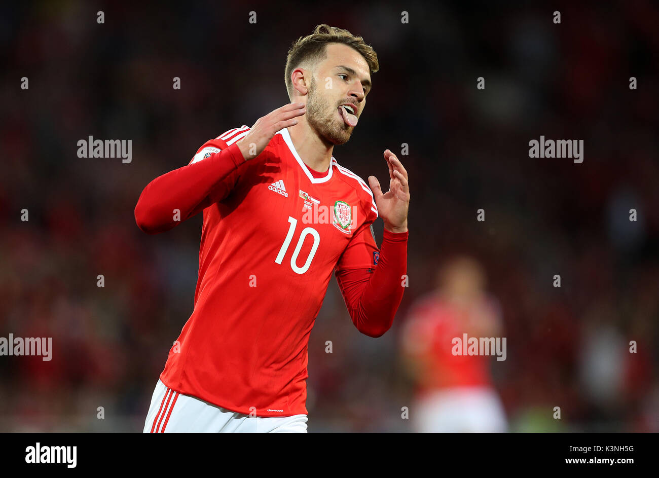Wales Aaron Ramsey During The 2018 Fifa World Cup Qualifying Group Wales Aaron Ramsey During The 2018 Fifa World Cup Qualifying Group D Match At Cardiff City Stadium Press Association Photo