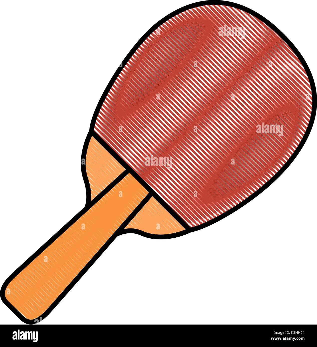 table tennis racket icon vector illustration graphic design Stock