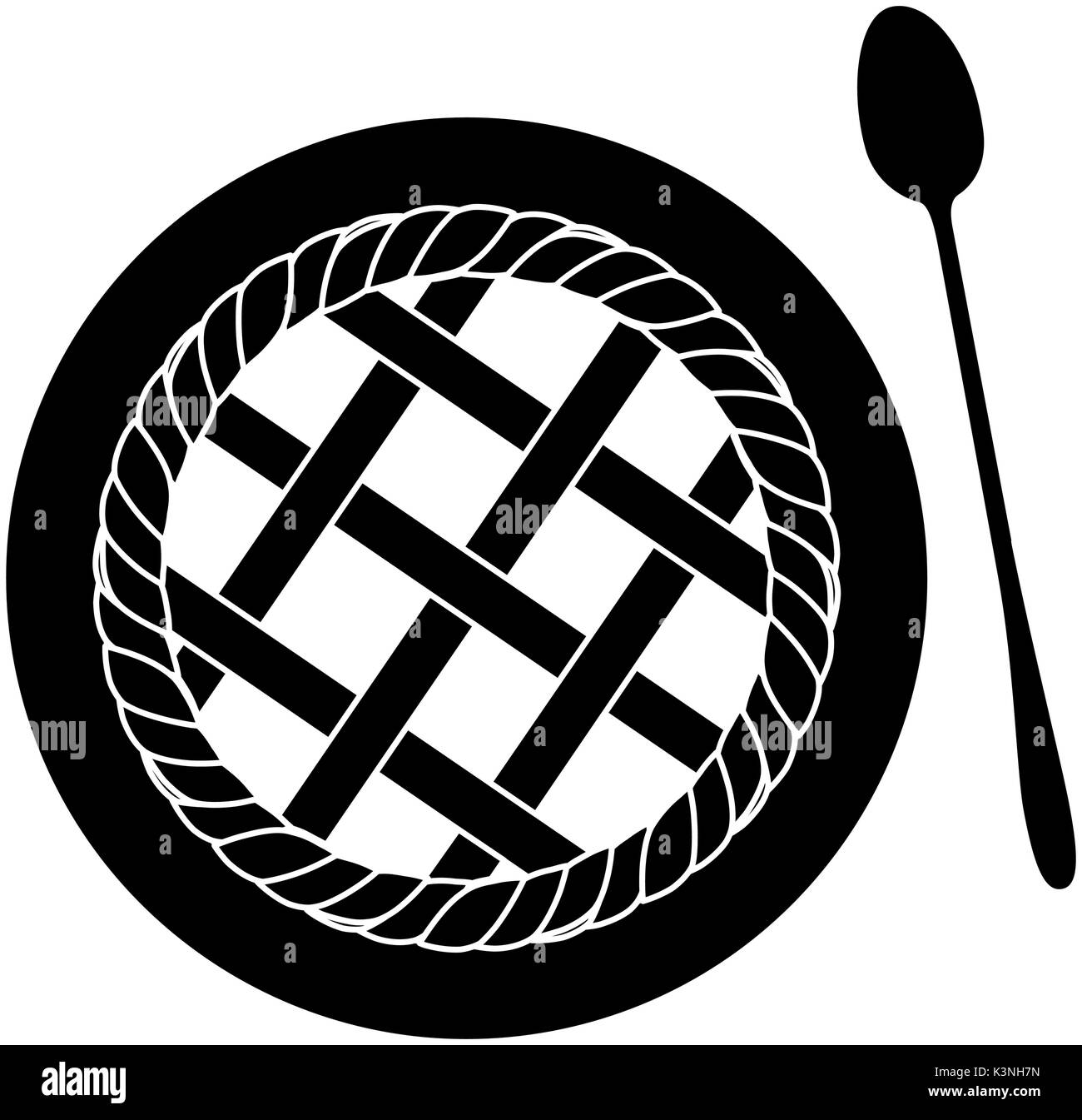 pie sweet dessert icon vector illustration graphic design Stock Vector ...