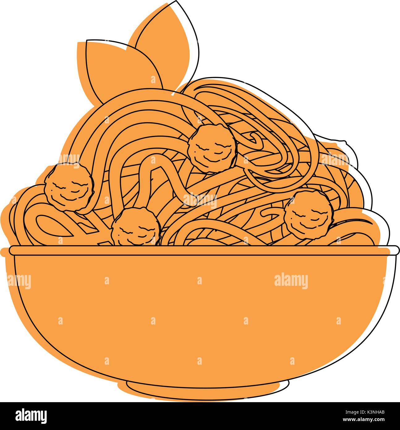 Delicious spaghetti food icon vector illustration graphic design Stock ...