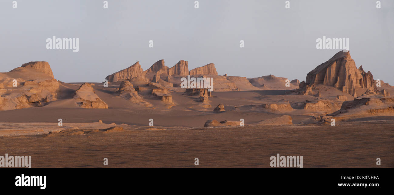 The Kaluts region of the Lut desert. The hottest place on earth. Iran Stock Photo