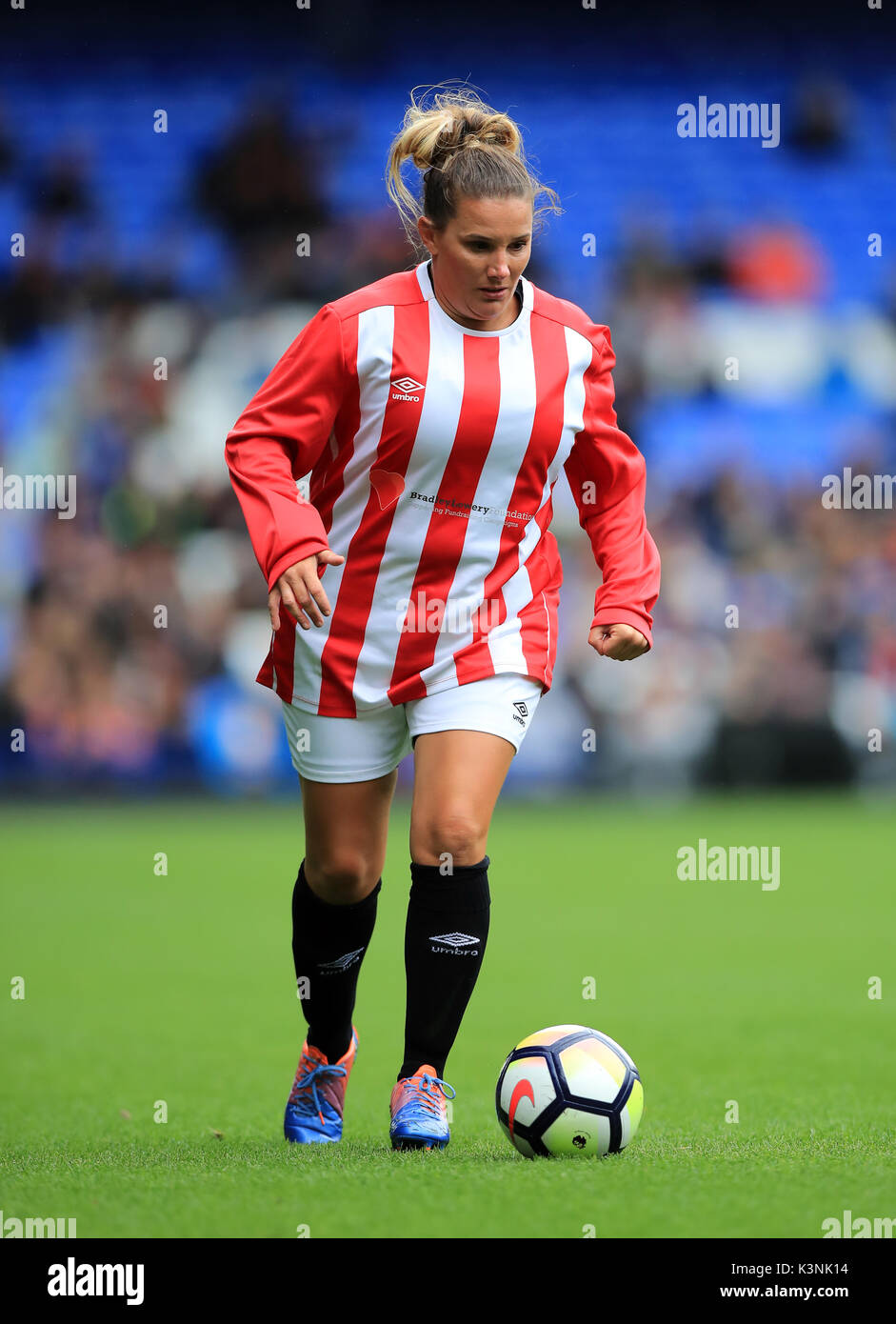 Sam Goodison Sam Bailey during the Bradley Lowery charity match at Goodison Park ...