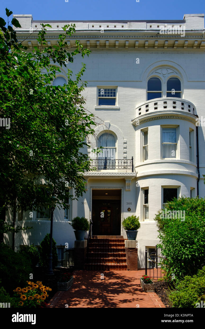 Converted Townhome, 308 East Capitol Street NE, Washington DC Stock