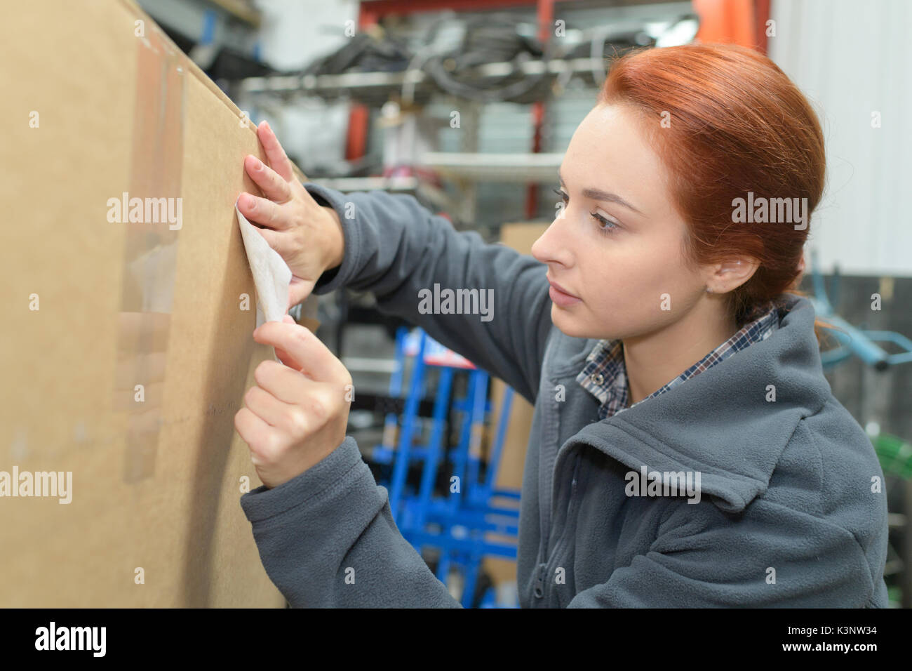 paper mill factory worker Stock Photo - Alamy