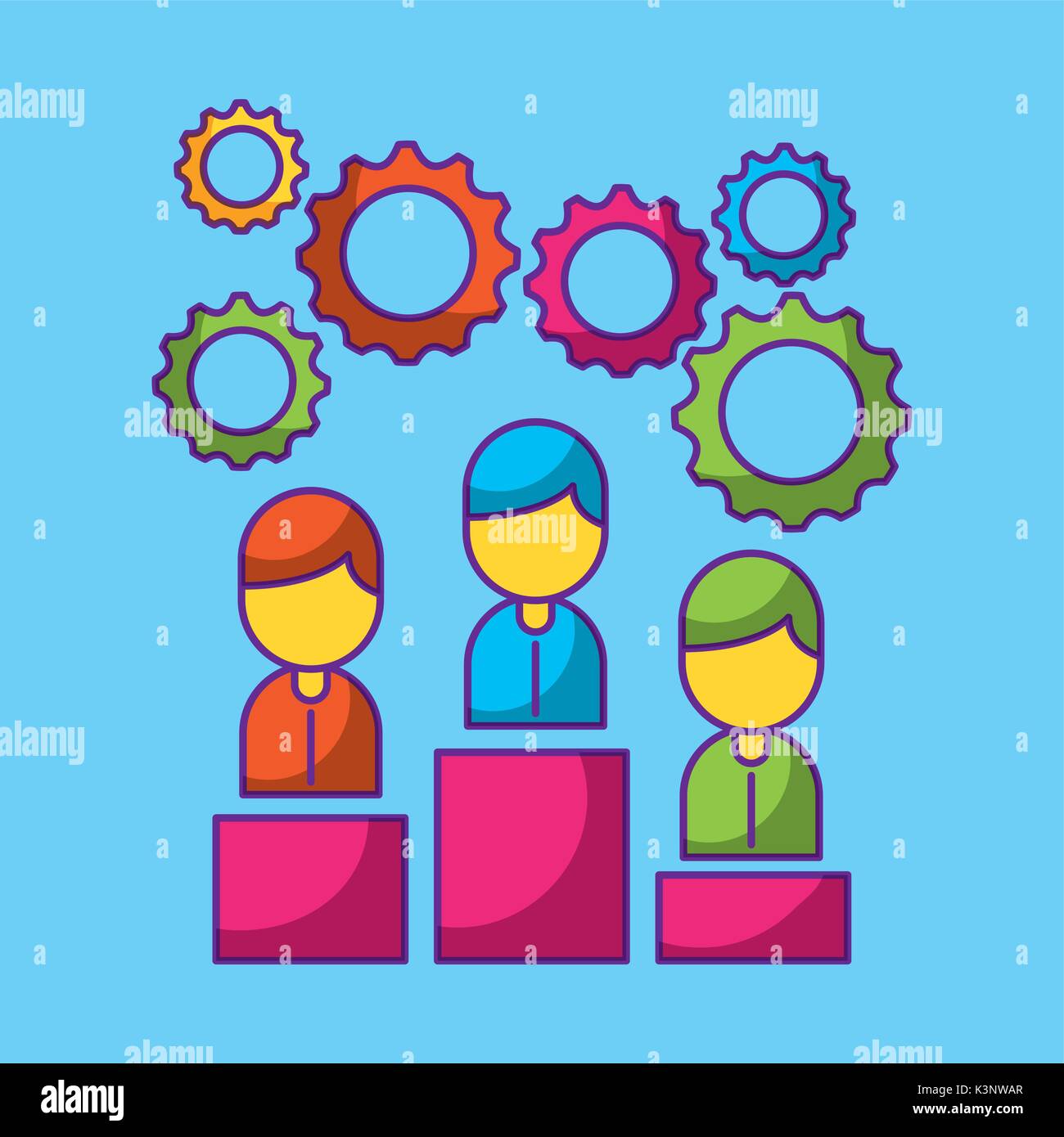 business people finance investment success economy Stock Vector Image ...
